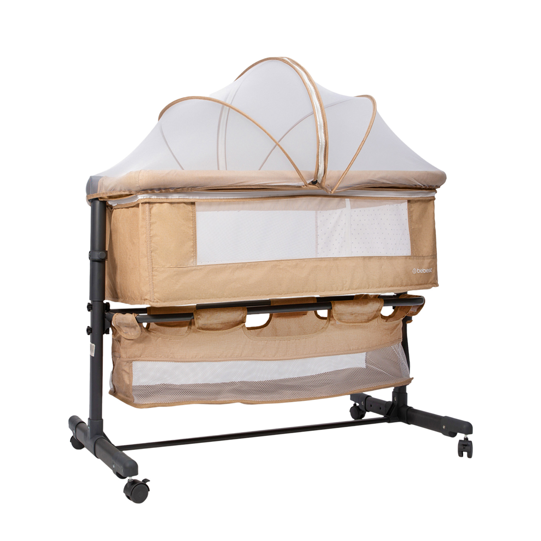 Foto 2 pulgar | Cuna Corral Bebe Bassinet Bebesit Colecho Plegable Viajero Color Beige