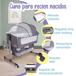 Foto 2 | Cuna para Recién Nacido Yei Gris