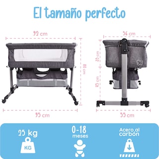 Foto 3 | Cuna para Recién Nacido Yei Gris