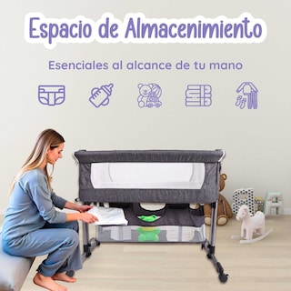 Foto 7 | Cuna para Recién Nacido Yei Gris