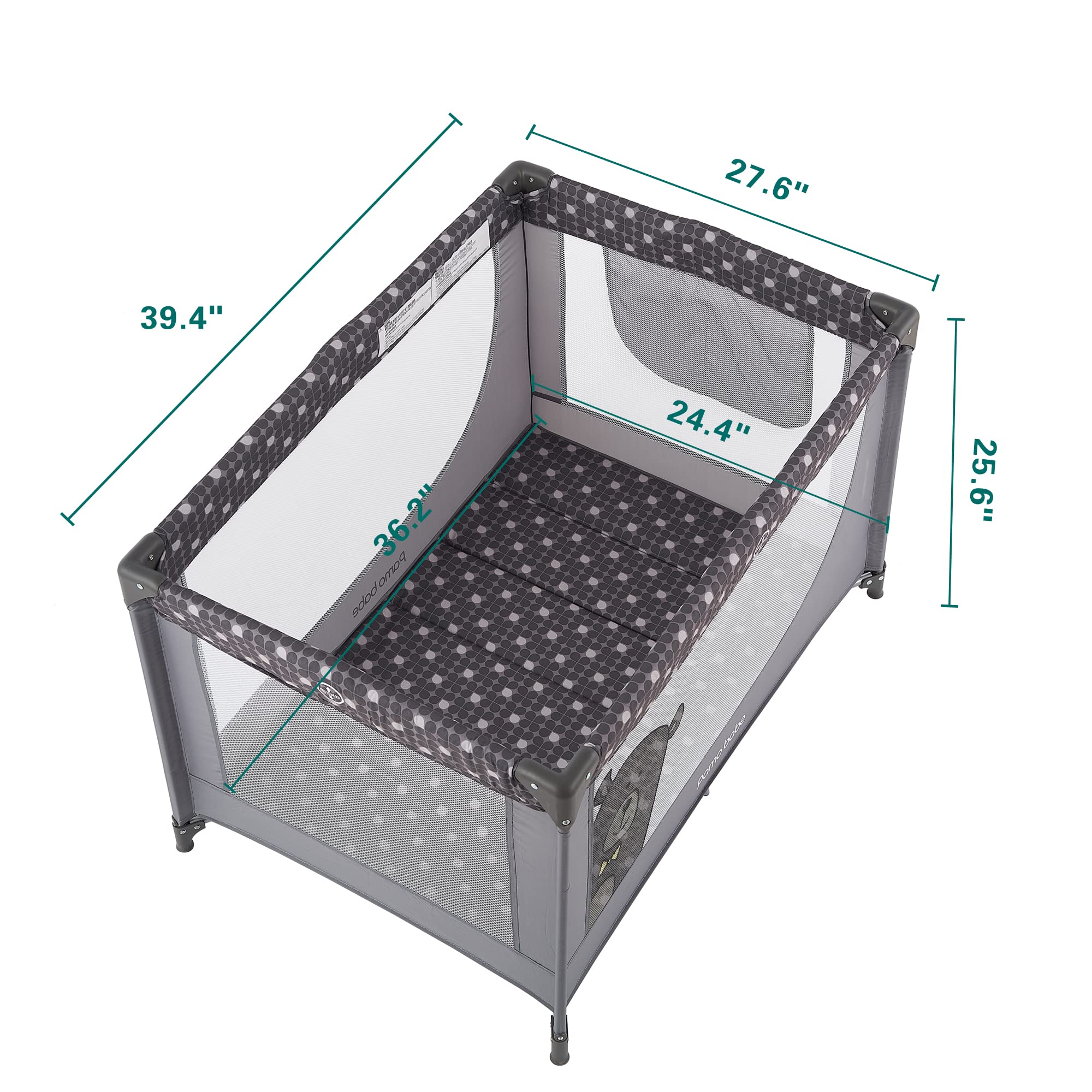 Foto 3 pulgar | Cuna Portátil Pamo Babe Baby Playpen Con Colchón Y Bolsa De Transporte - Venta Internacional.