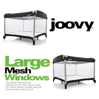 Foto 3 | Parque Infantil Portátil Joovy Room² Para Bebés Y Niños Pequeños, Color Negro - Venta Internacional.