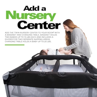 Foto 6 | Parque Infantil Portátil Joovy Room² Para Bebés Y Niños Pequeños, Color Negro - Venta Internacional.