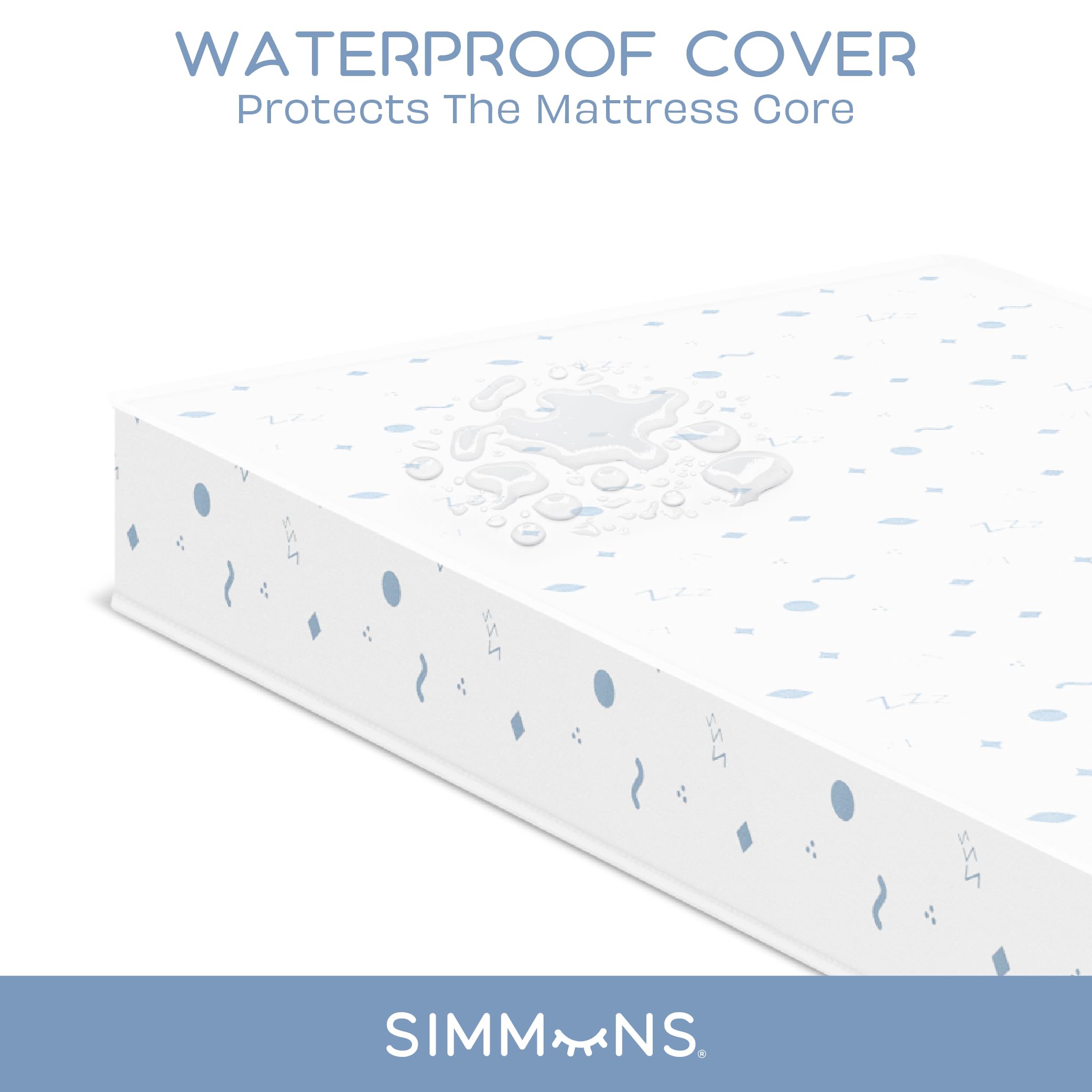 Foto 7 pulgar | Colchón Impermeable Simmons Kids Quiet Nights para Cuna - Venta Internacional