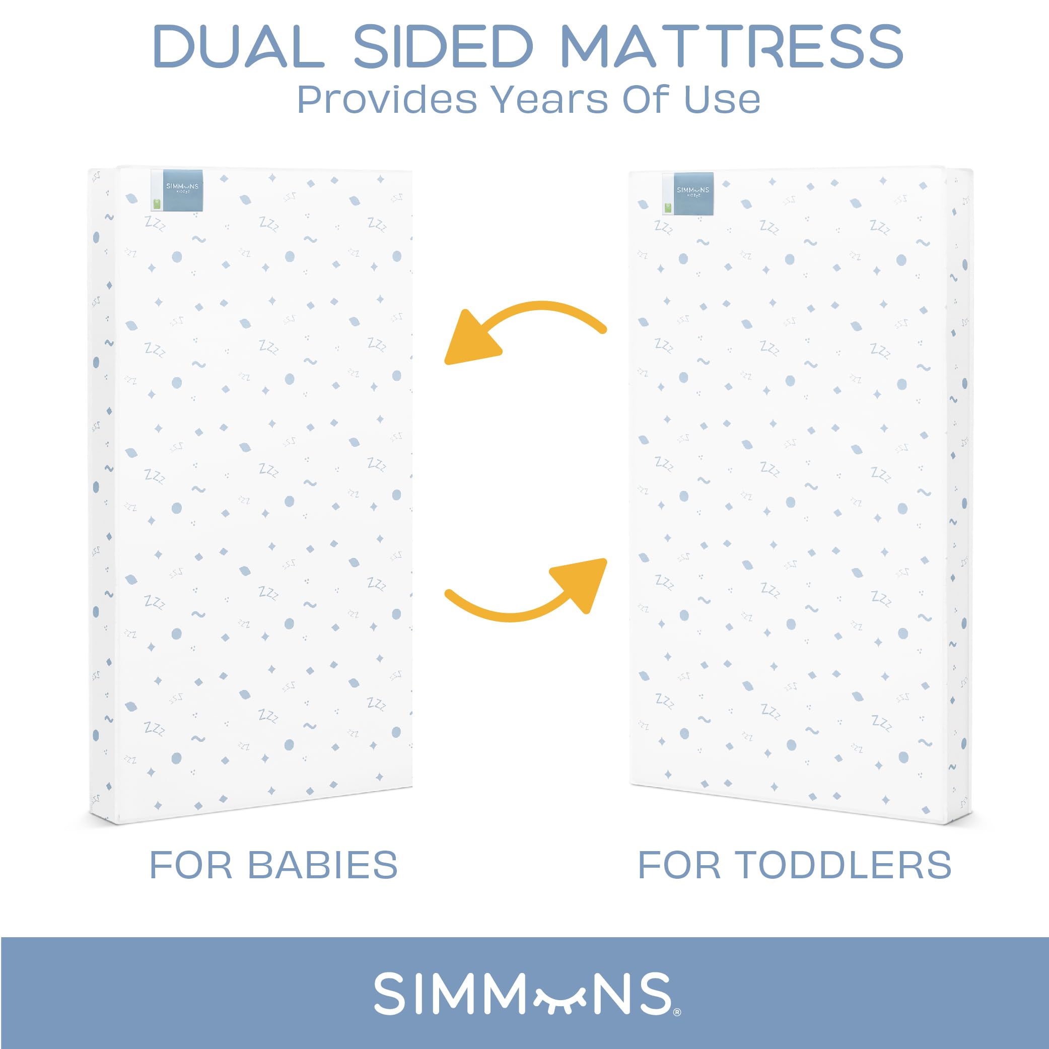 Foto 8 pulgar | Colchón Impermeable Simmons Kids Quiet Nights para Cuna - Venta Internacional