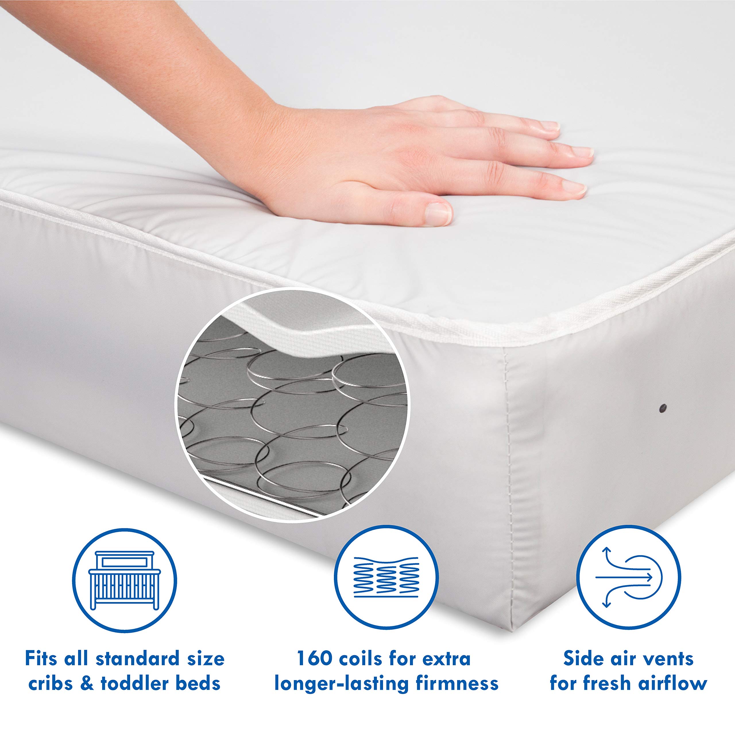 Foto 8 pulgar | Colchón Davinci Deluxe Coil Doble Cara para Cuna  - Venta Internacional