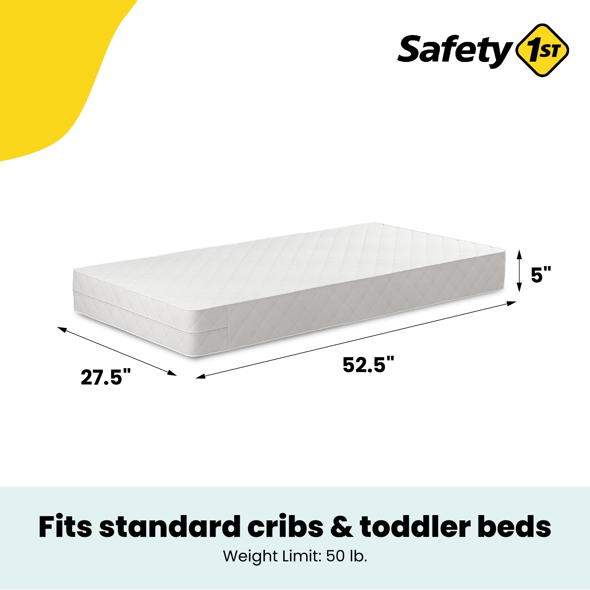 Foto 6 pulgar | Colchón Para Cunas Y Niños Pequeños Safety 1st Heavenly Dreams Deluxe - Venta Internacional.