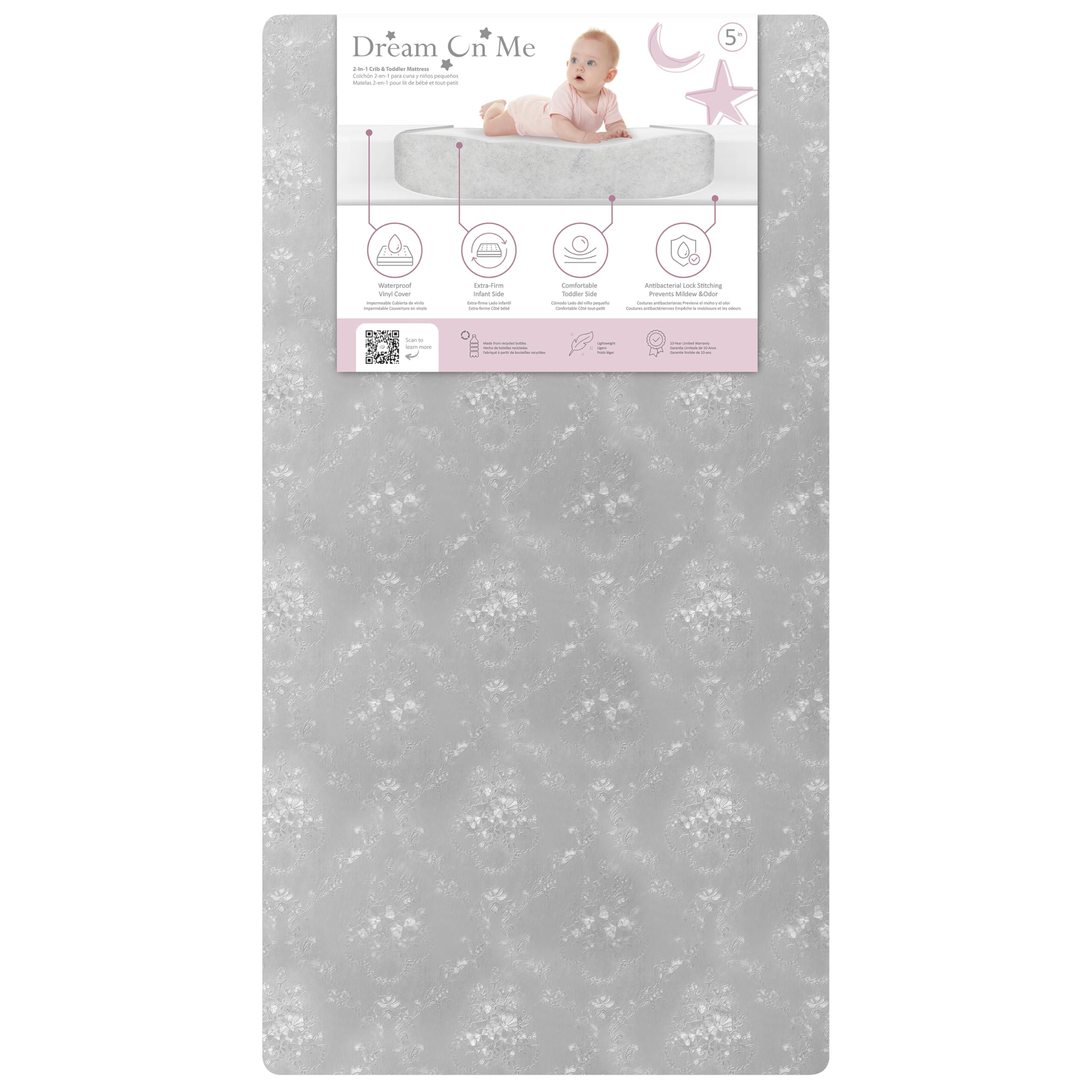 Foto 7 | Colchón para Cuna Dream On Me Snooze Extra Firme - Venta Internacional