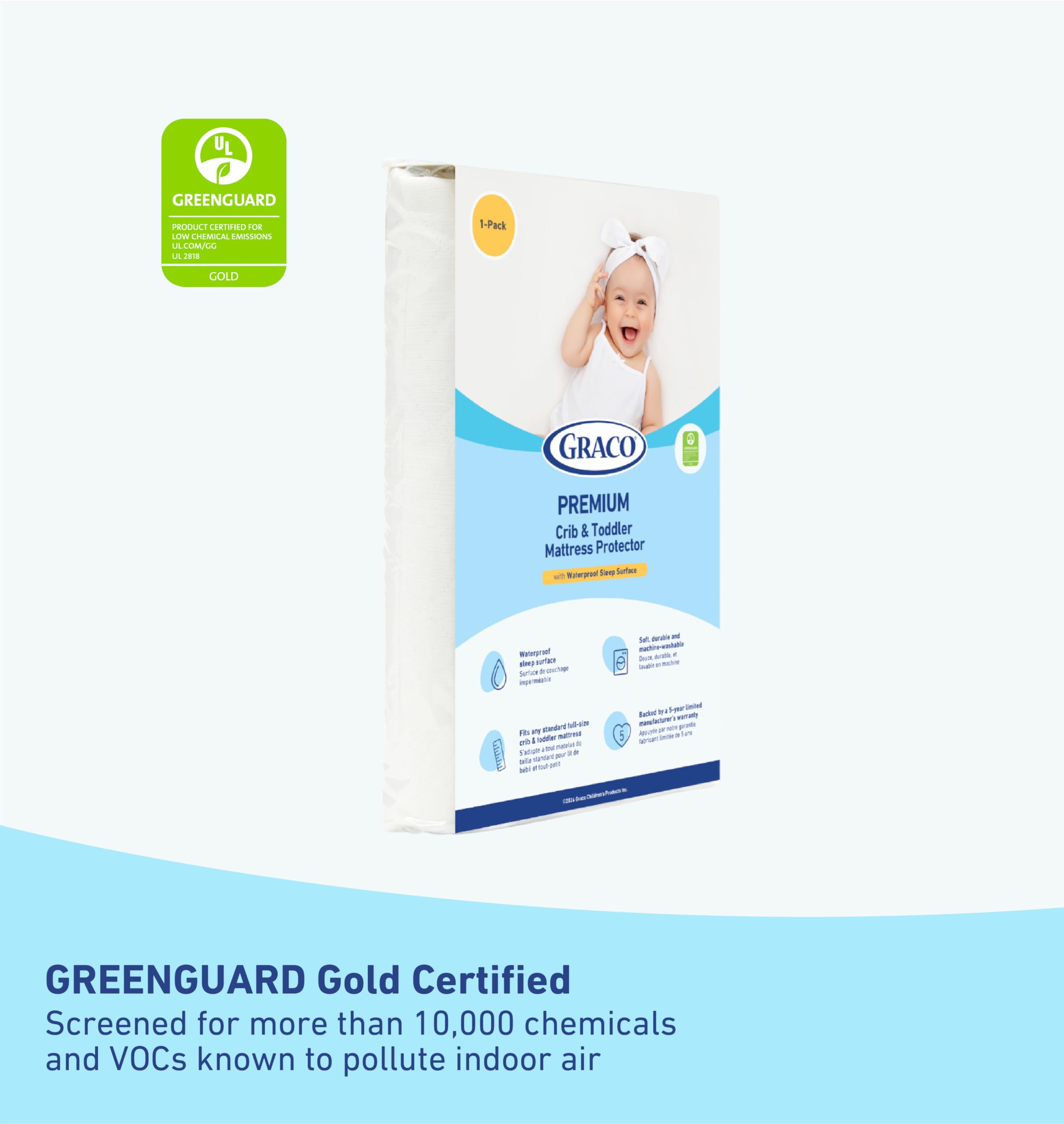 Foto 7 pulgar | Colchón Para Cuna Graco Premium Greenguard Gold Certified - Venta Internacional.