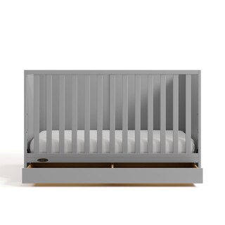 Foto 6 | Cuna Convertible Graco Theo Con Cajón De Almacenamiento, Color Gris Guijarro - Venta Internacional.