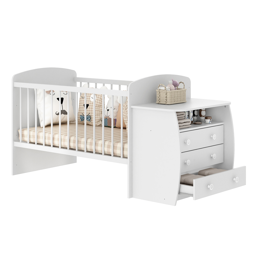 Foto 2 pulgar | Cuna Darady Bb10 Blanca Con Comoda