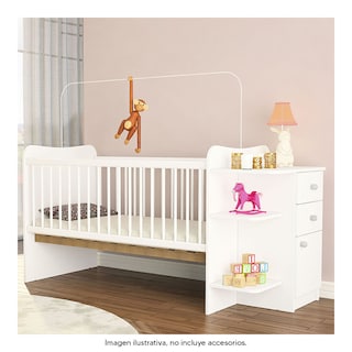 Foto 1 | Cuna con Cajones Mobi Leonor Blanco