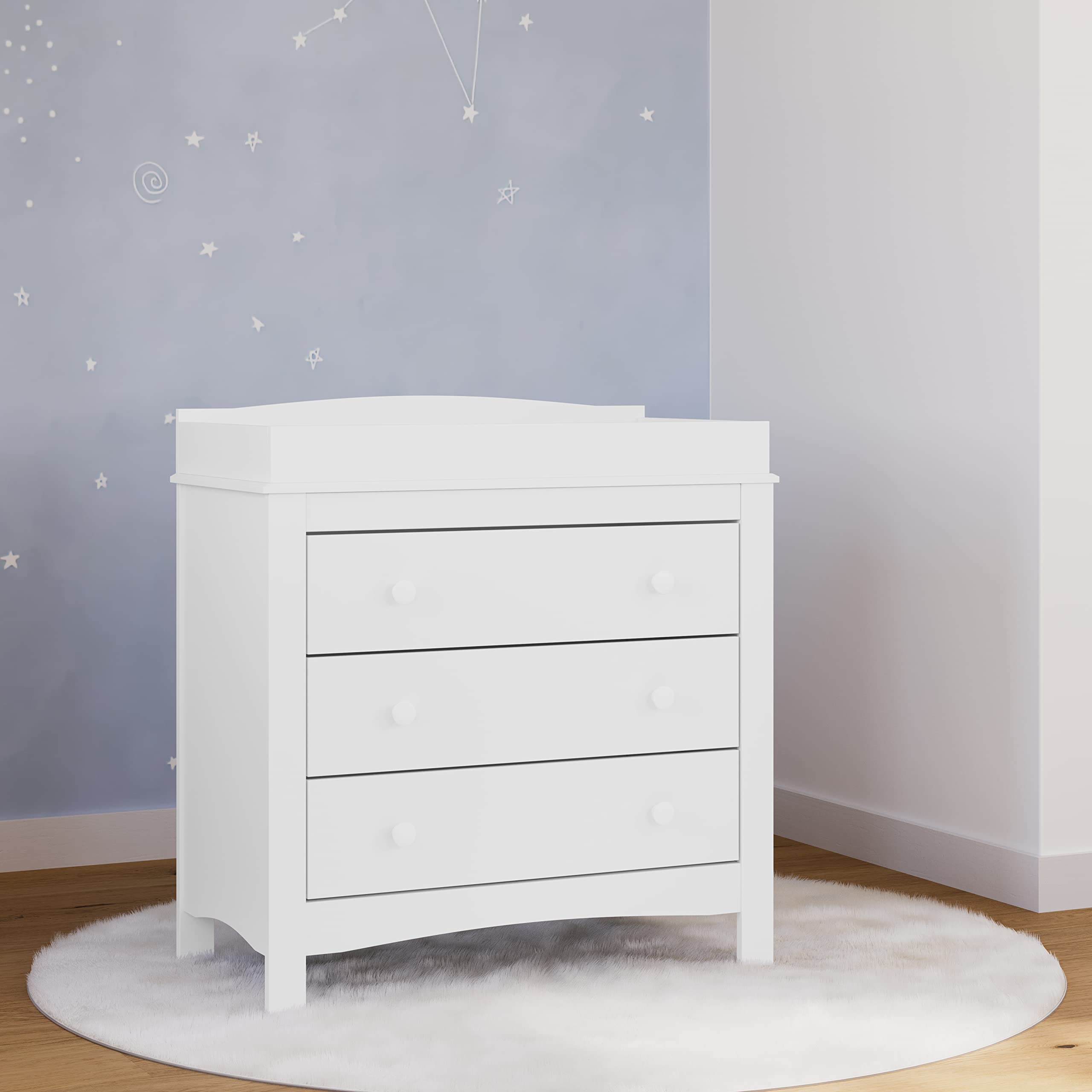 Foto 2 | Cómoda Con Cambiador Graco Noah Con 3 Cajones, Color Blanco - Venta Internacional.
