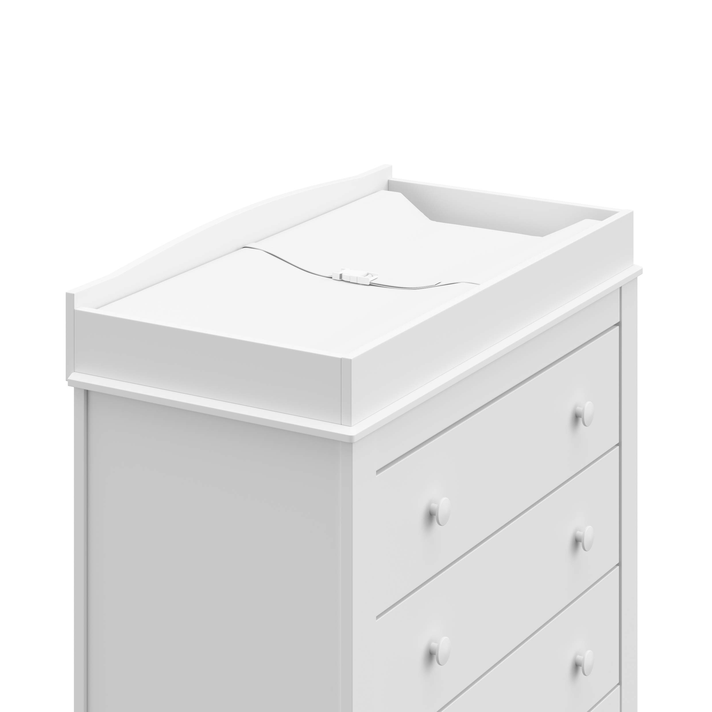 Foto 7 | Cómoda Con Cambiador Graco Noah Con 3 Cajones, Color Blanco - Venta Internacional.