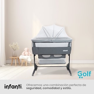 Foto 7 | Cuna Colecho Infanti Golf Antirreflujo y Mecedora Gris