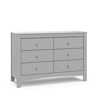 Foto 1 | Cómoda Graco Noah Con 6 Cajones Dobles Para Dormitorio Infantil, Color Gris - Venta Internacional.