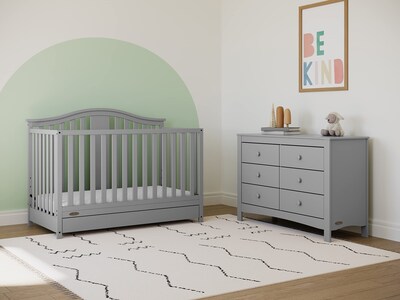 Foto 3 | Cómoda Graco Noah Con 6 Cajones Dobles Para Dormitorio Infantil, Color Gris - Venta Internacional.