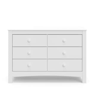 Foto 3 | Cómoda Doble Noah De 6 Cajones De Dresser Graco, Blanca, Para Niños - Venta Internacional.