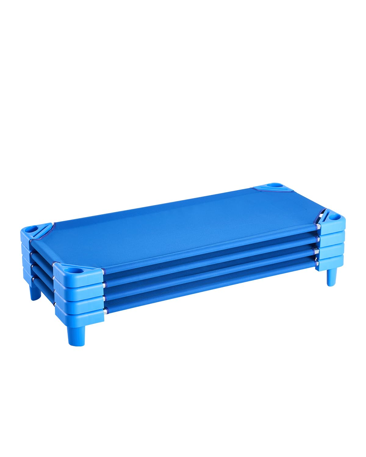 Foto 1 | Cuna Apilable Para Niños Vevor, Paquete De 4 Unidades, Color Azul - Venta Internacional.