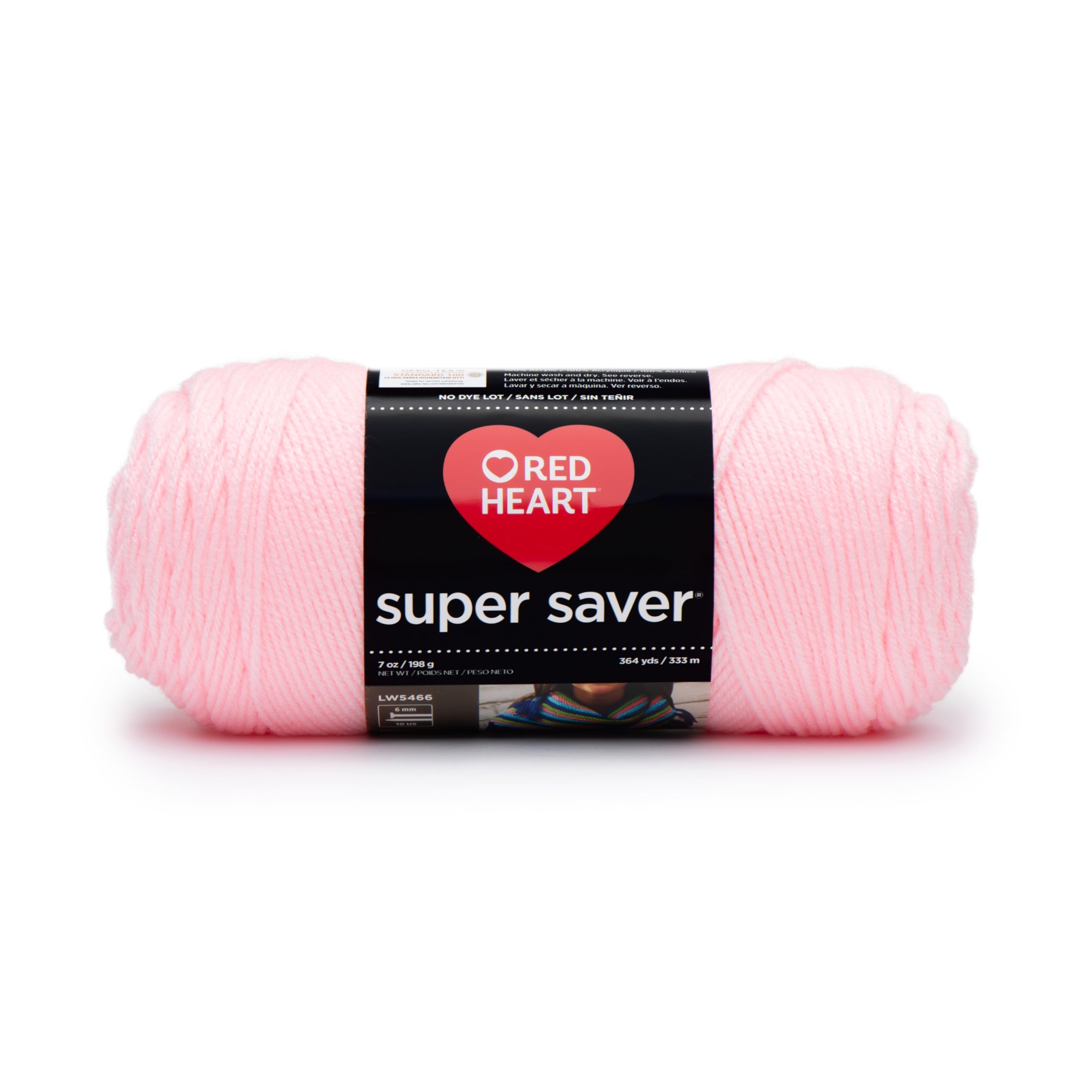 Foto 2 pulgar | Hilo Red Heart Super Saver Baby Pink, 364 Yardas, 100% Acrílico - Venta Internacional.