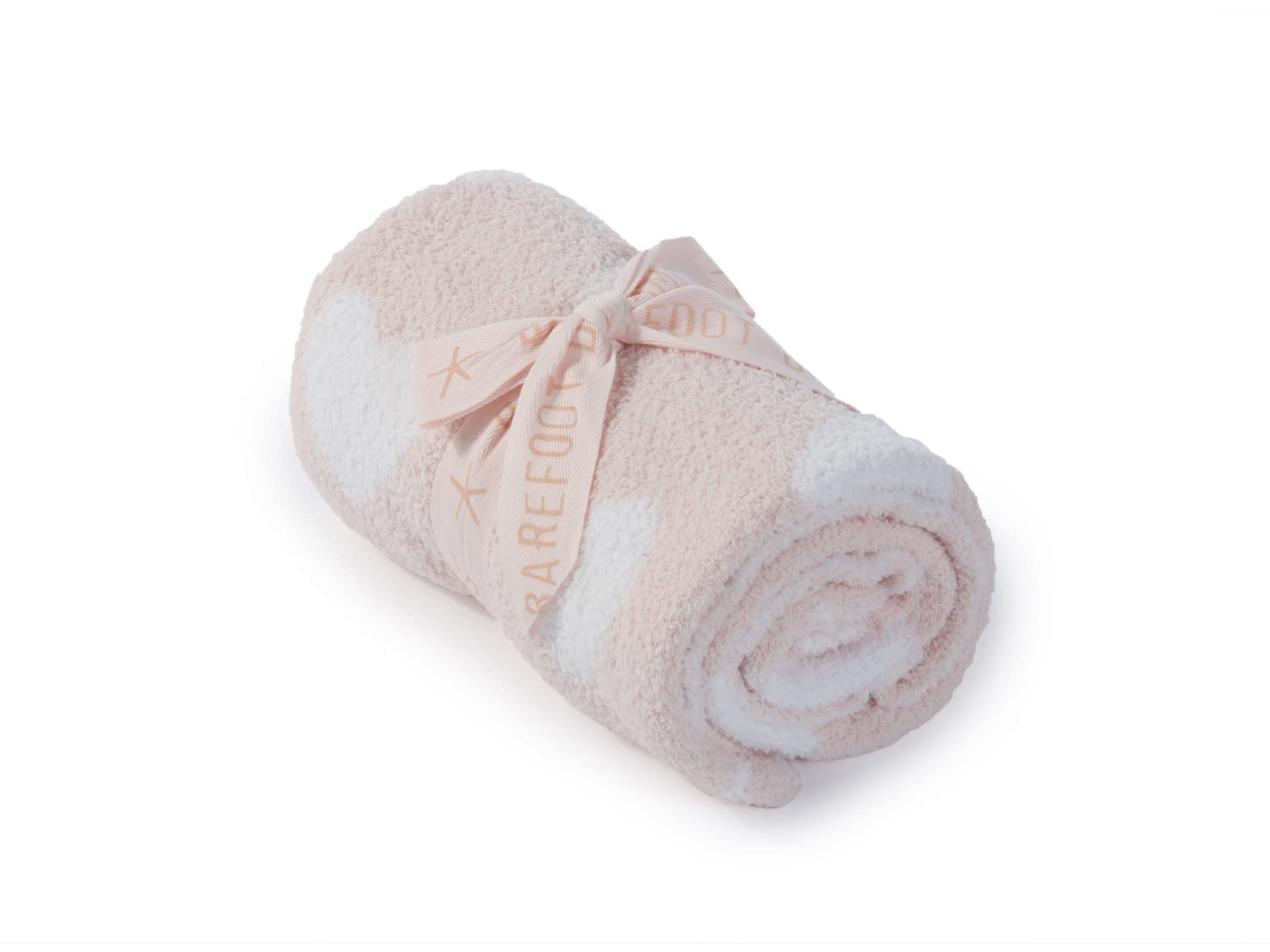 Foto 3 pulgar | Manta De Recepción Barefoot Dreams Cozychic Dream Rosa/blanco - Venta Internacional.