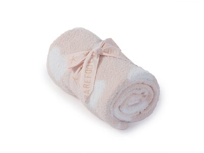 Foto 2 | Manta De Recepción Barefoot Dreams Cozychic Dream Rosa/blanco - Venta Internacional.