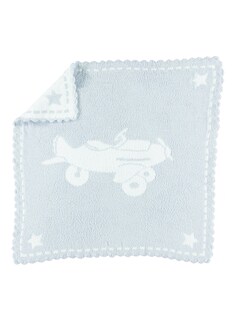 Foto 1 | Manta De Recepción Para Bebés Barefoot Dreams Cozychic Azul Y Blanco - Venta Internacional.