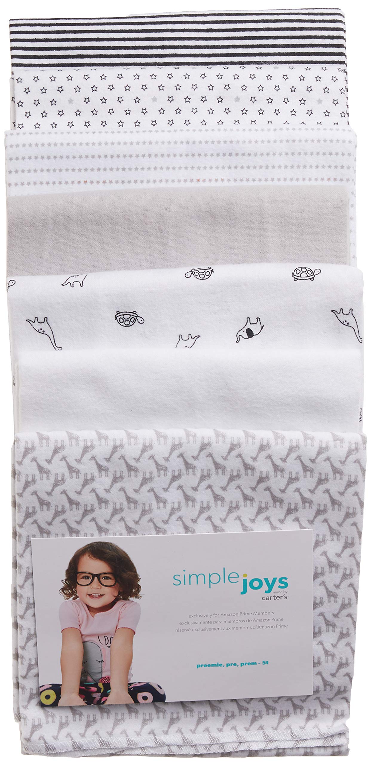 Foto 4 pulgar | Muselina Unisex Para Bebés Simple Joys By Carter's, 7 Unidades - Venta Internacional.
