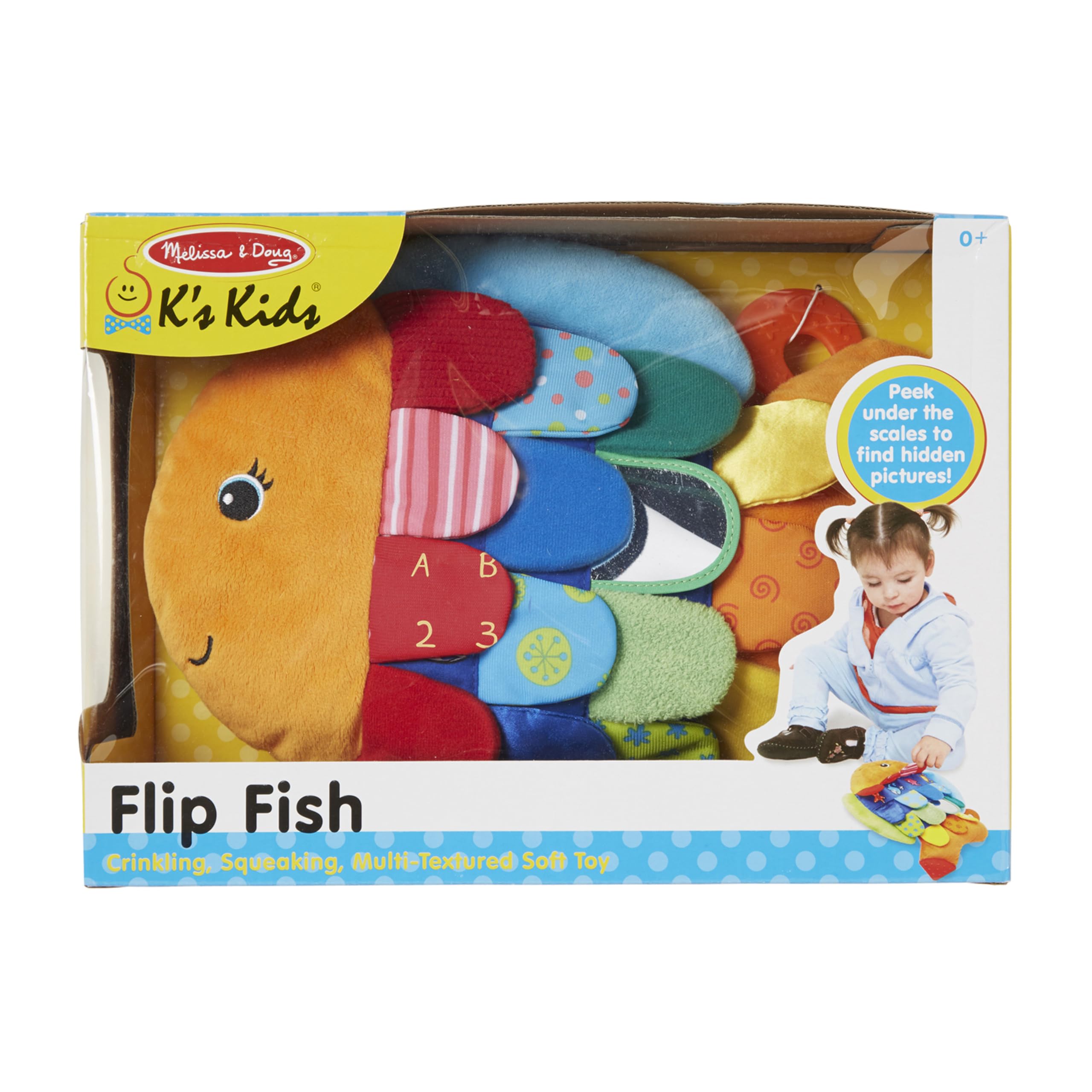 Foto 4 pulgar | Peluche Para Bebés Melissa & Doug Flip Fish Sensory Tummy Time - Venta Internacional.