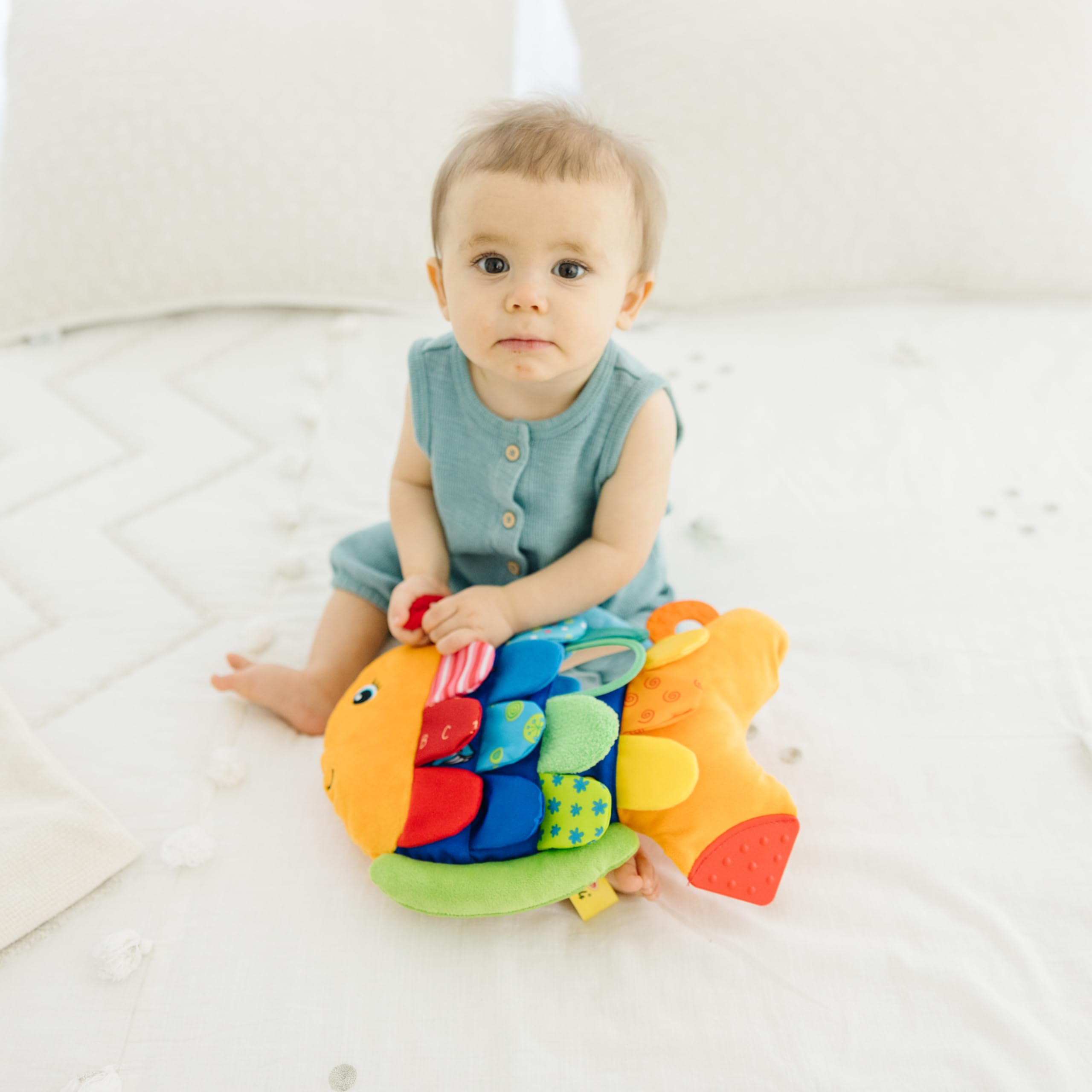 Foto 7 pulgar | Peluche Para Bebés Melissa & Doug Flip Fish Sensory Tummy Time - Venta Internacional.