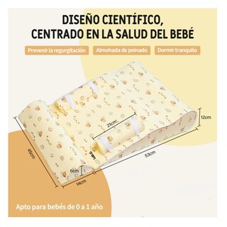 Foto 3 | Colchón Infantil Soporte Para Cuna Lab.g Amarillo Dibujos