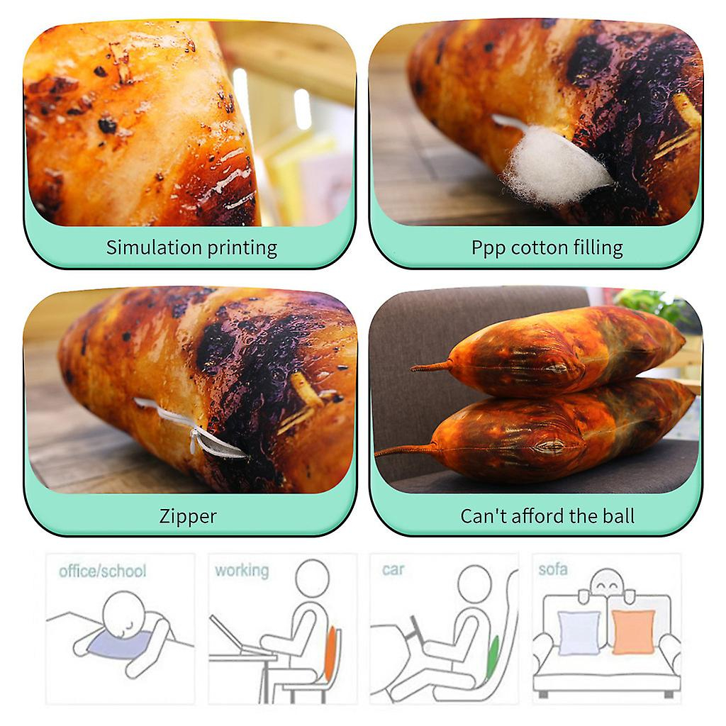 Foto 4 | Almohada De Viaje Huoguo Fun Shrimp Sponge Reposacabezas En Forma De U - Venta Internacional.