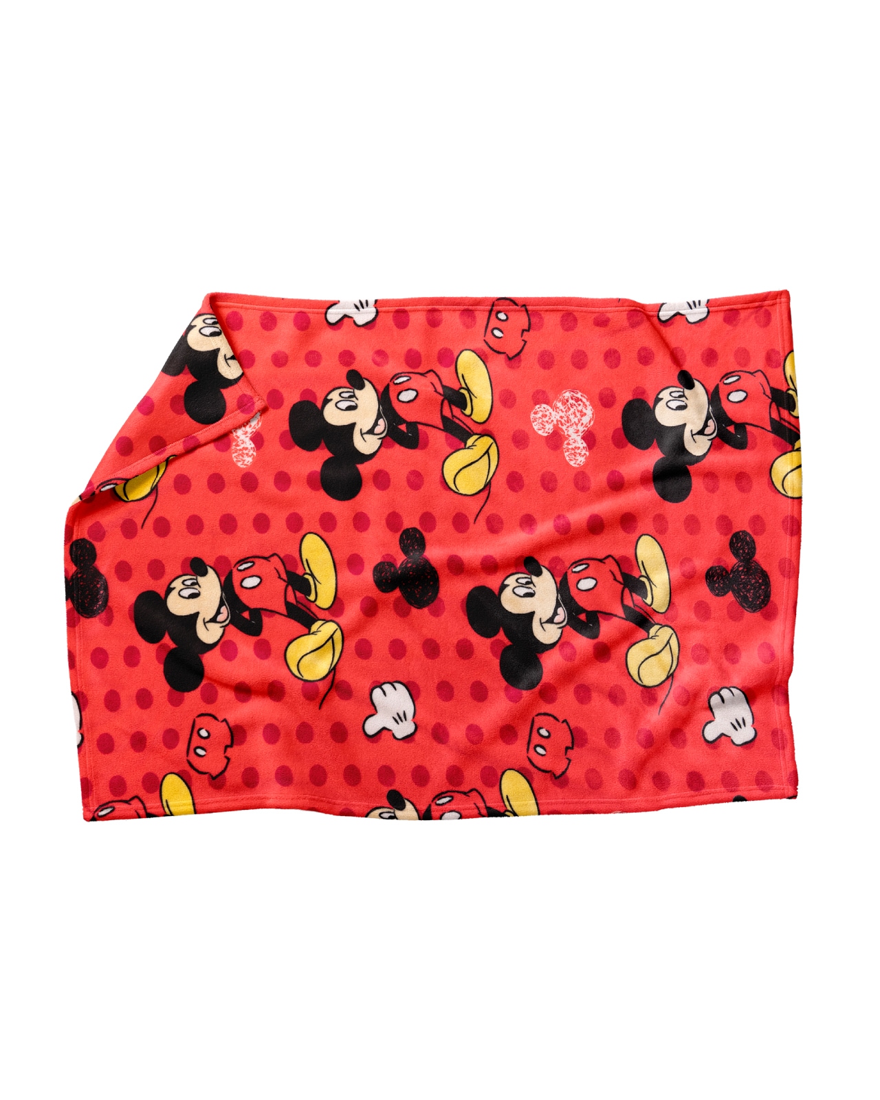 Cobertor Ligero Viajero Mi Amigo Mickey Chiqui Mundo color Rojo $295