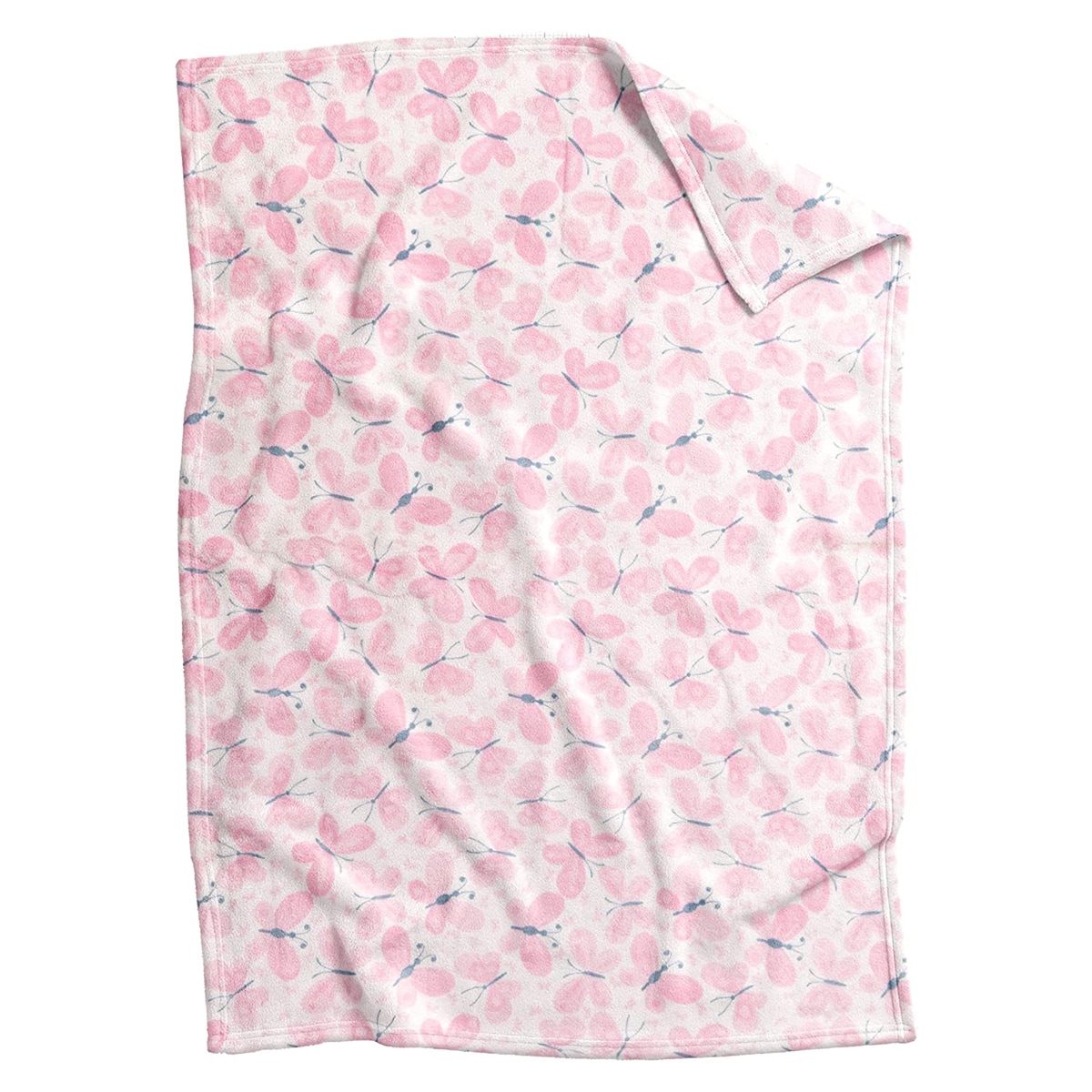 Cobertor Ligero para Cuna Chiqui Mundo Mariposas color Rosa $490