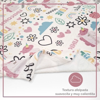 Foto 3 | Cobija Afelpada Unicornios