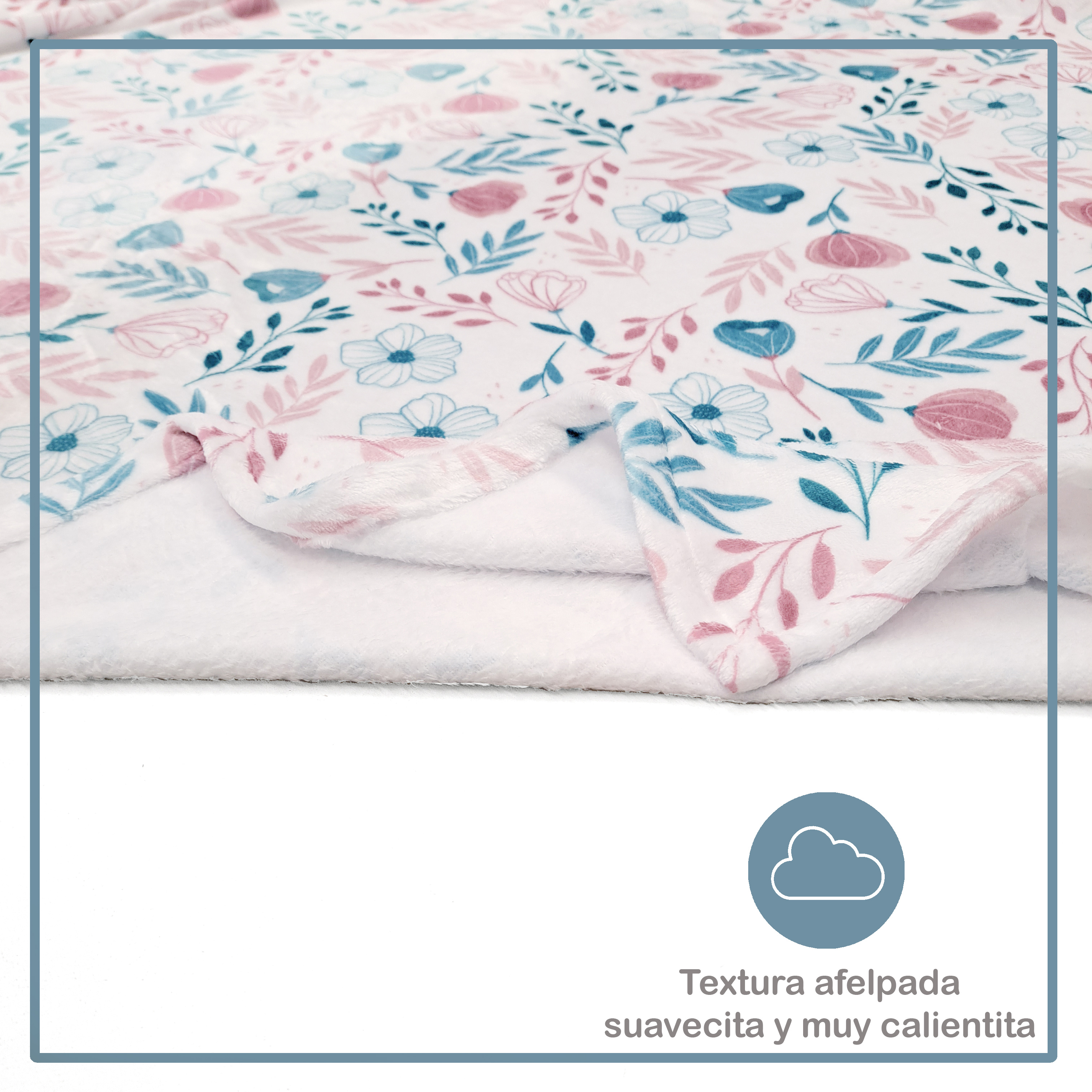 Foto 3 | Cobija Afelpada Beikia  Flower Pattern