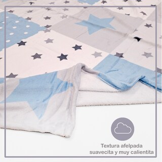 Foto 4 | Cobija Afelpada Beikia Estrellas Azules