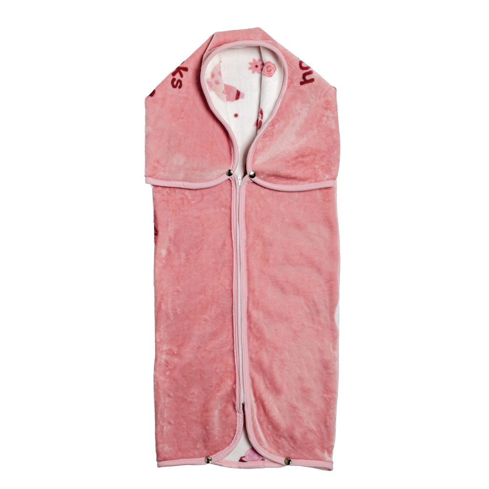 Foto 3 pulgar | Cobertor 3 En 1 Baby Bag Baby Mink Bm35b Rosa Happy Look (100x 80 Cm)