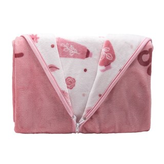 Foto 3 | Cobertor 3 En 1 Baby Bag Baby Mink Bm35b Rosa Happy Look (100x 80 Cm)