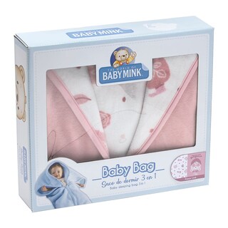 Foto 4 | Cobertor 3 En 1 Baby Bag Baby Mink Bm35b Rosa Happy Look (100x 80 Cm)