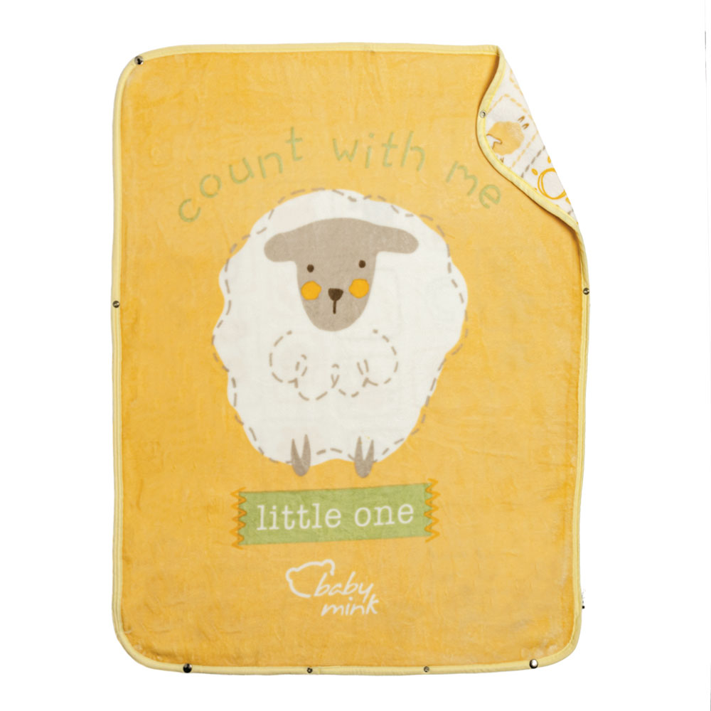 Foto 2 pulgar | Cobertor 3 En 1 Baby Bag Baby Mink Bm35b Amarillo Sheep (100x 80 Cm)