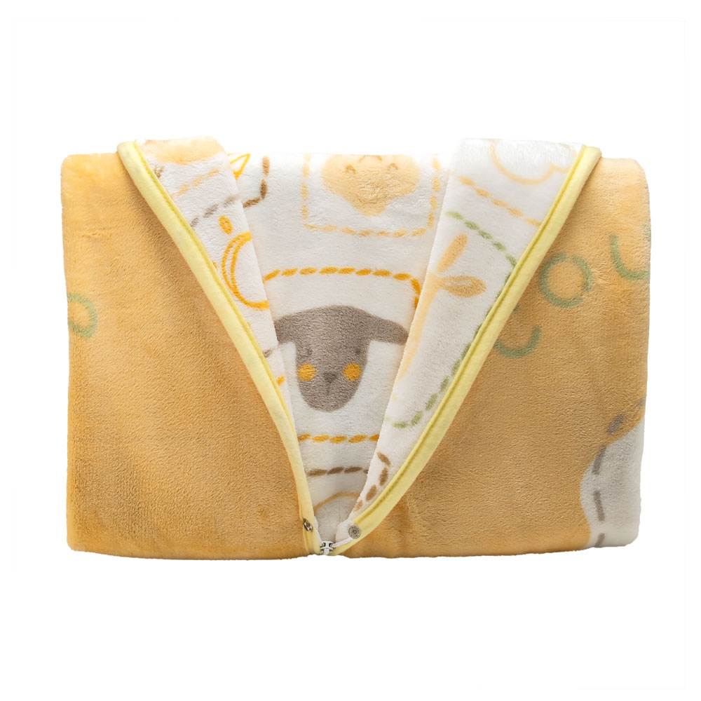 Foto 3 pulgar | Cobertor 3 En 1 Baby Bag Baby Mink Bm35b Amarillo Sheep (100x 80 Cm)