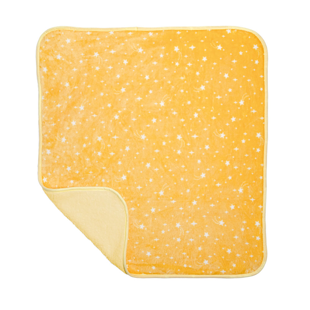 Foto 1 | Cobertor Con Borrega Baby Bombón Baby Mink Bm187 Amarillo (100 X 80 Cm)