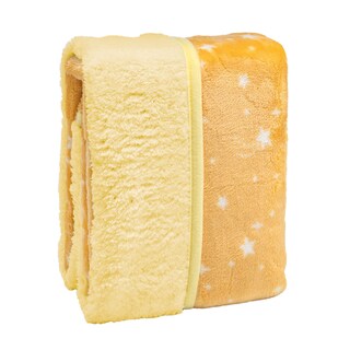 Foto 3 | Cobertor Con Borrega Baby Bombón Baby Mink Bm187 Amarillo (100 X 80 Cm)