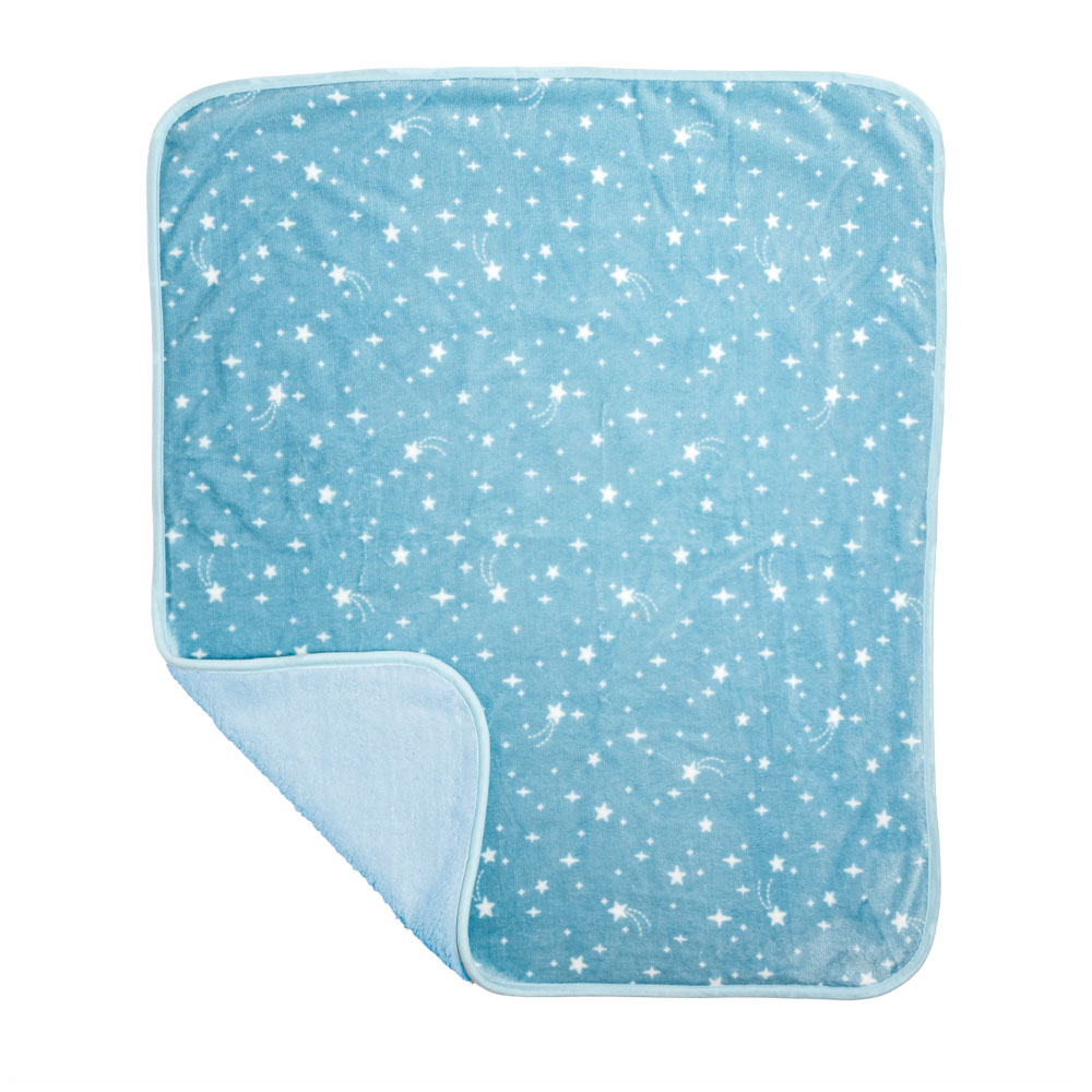 Foto 2 pulgar | Cobertor Con Borrega Baby Bombón Baby Mink Bm187 Azul (100 X 80 Cm)