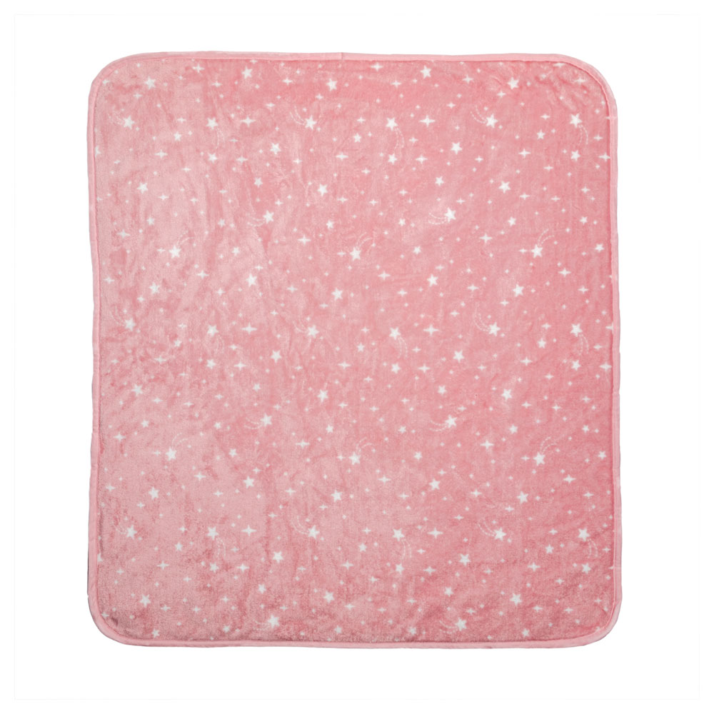 Foto 3 pulgar | Cobertor Con Borrega Baby Bombón Baby Mink Bm187 Rosa (100 X 80 Cm)