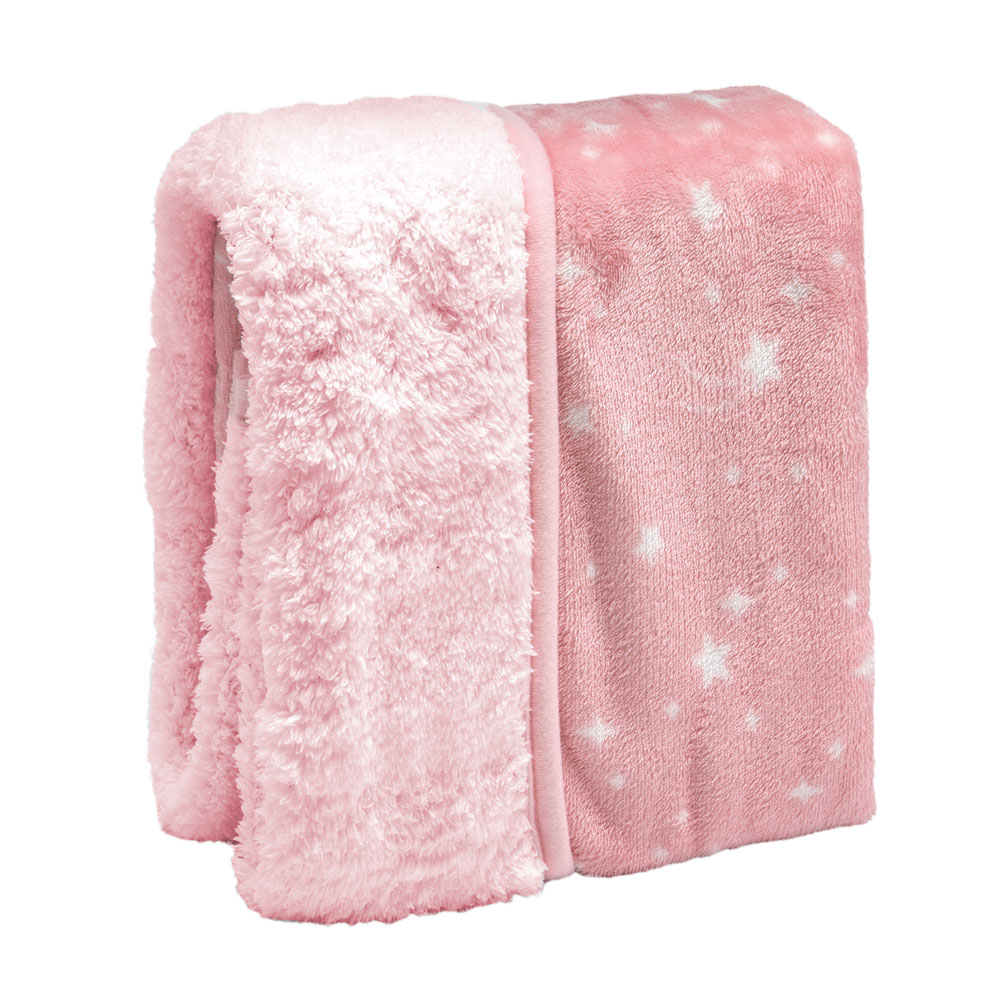 Foto 4 pulgar | Cobertor Con Borrega Baby Bombón Baby Mink Bm187 Rosa (100 X 80 Cm)