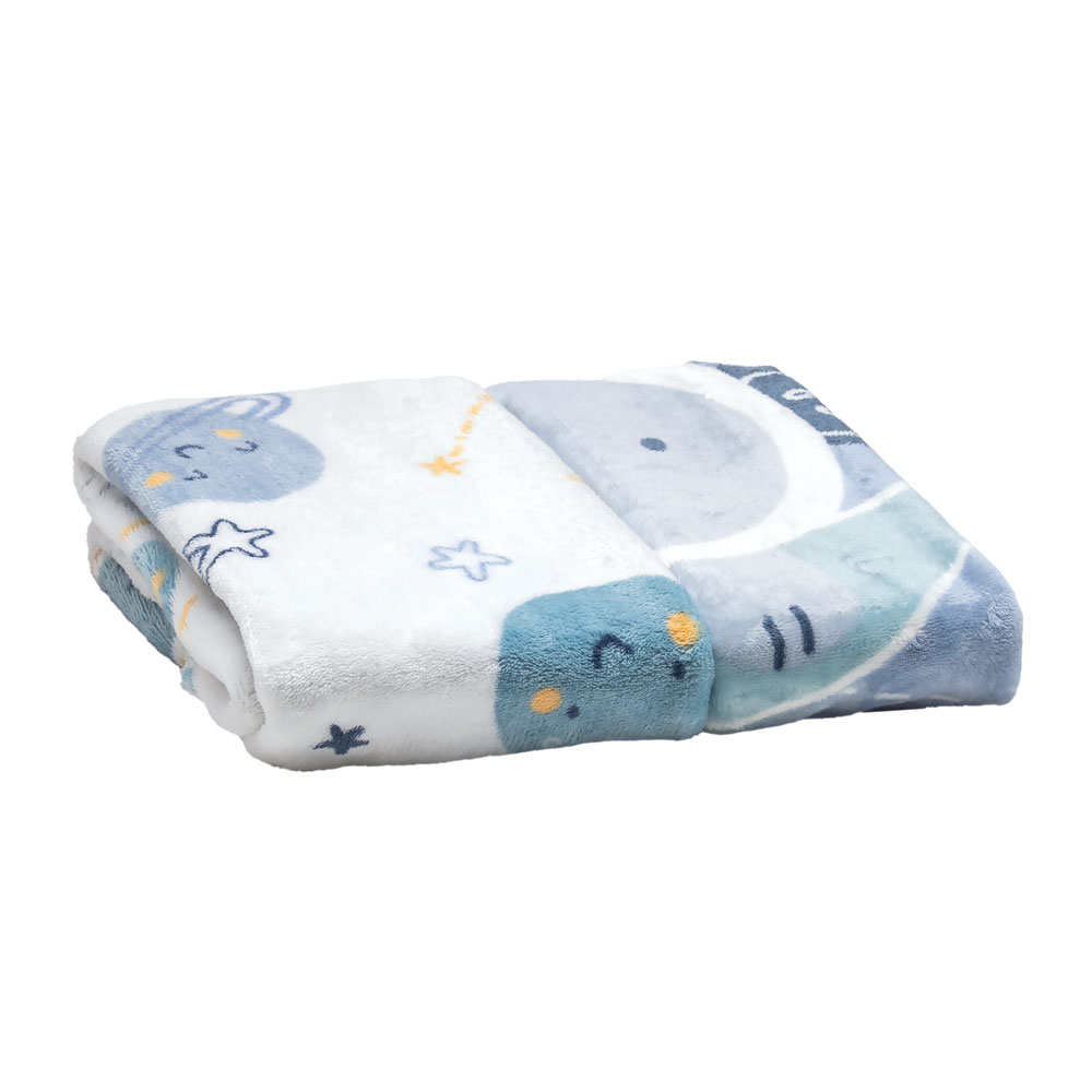 Foto 5 pulgar | Cobertor Doble Vista Baby Mink Bm33b Azul Galaxy (100x 80 Cm)