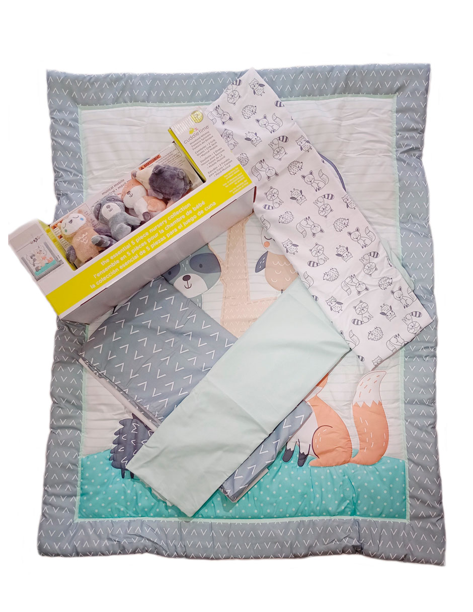 Foto 2 pulgar | Set De Cuna Bebé Cuddle Time Neutral Gris Cu229319hk