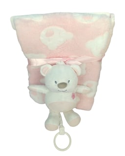 Foto 3 | Cobija de Osito Baby Room con Juguete Musical Rosa